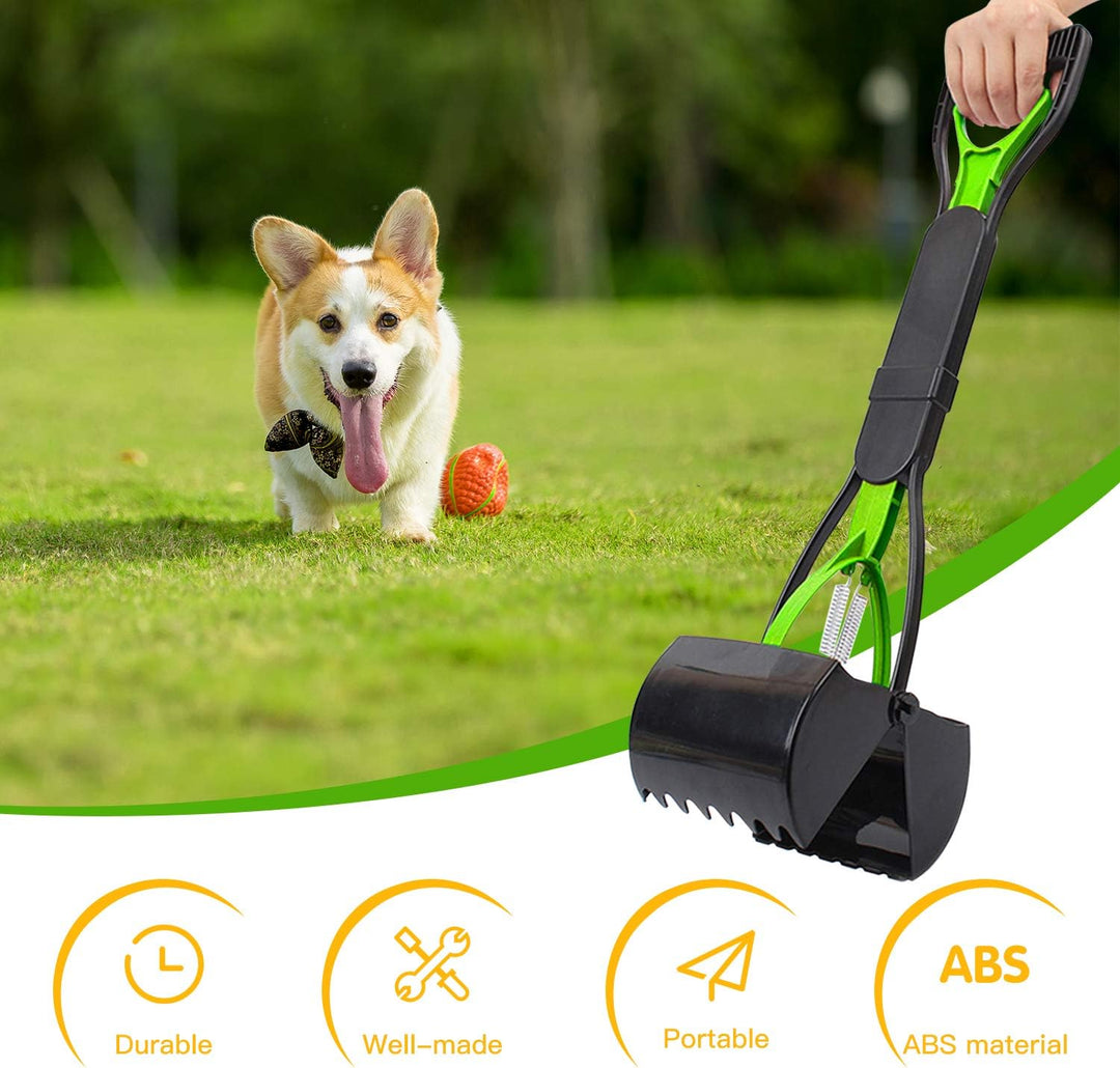 HyAdierTech Tragbare Hundekotgreifer, Kotgreifer Hunde, Yard Hund Pooper Scooper mit Abfallbeutel Sp