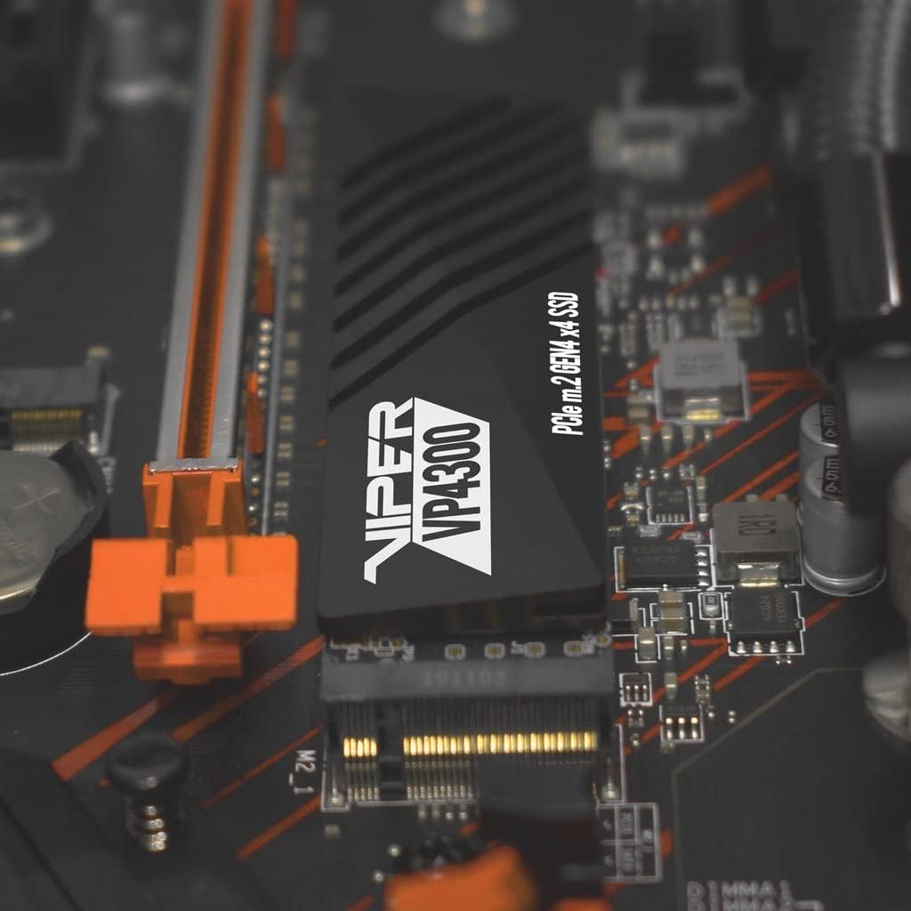 Patriot Viper VP4300, 1TB PCIe Gen4 x4 NVMe M.2 SSD, bis zu 7400MB/s sequenzielle Lese- und 5500MB/s
