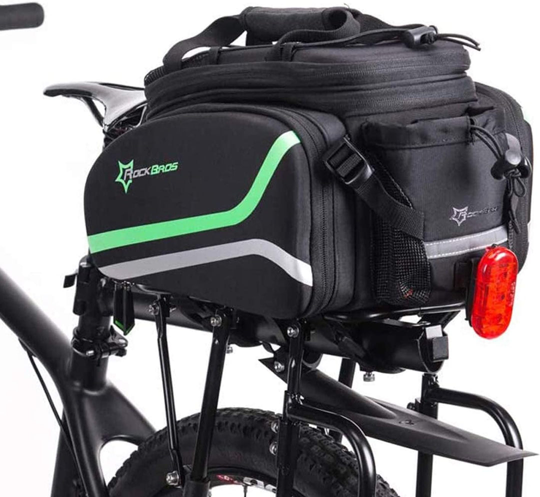 ROCKBROS Fahrrad Gepäckträgertasche wasserdichte Fahrradtasche für Gepäckträger mit Regenschutz 17-3