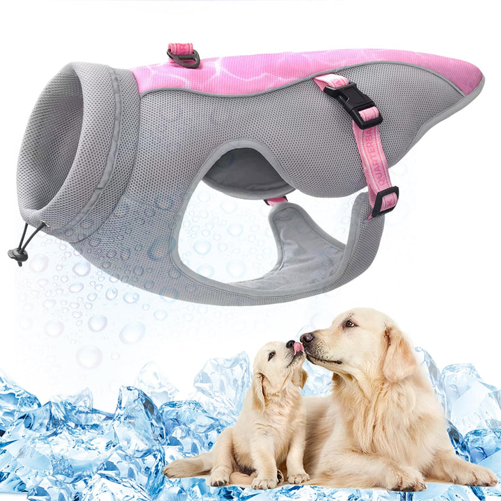 Sommer Hund Kühlweste Geschirr Atmungsaktive Mesh Hund Kühler Jacke Kühle Bequeme Hundemantel Einste