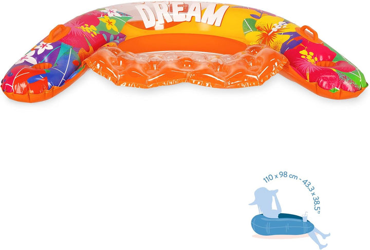 Legami - Pool aufblasbare Donut, Maxi aufblasbare Donut für Kinder und Erwachsene, Meer Strand aufbl