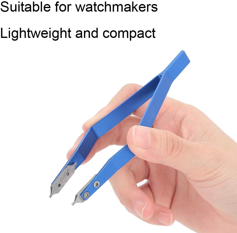 V-förmige Pinzette, Uhrenfedersteg Standardzange Federstegzange Metall Mit Feinen Gabelspitzen Uhren