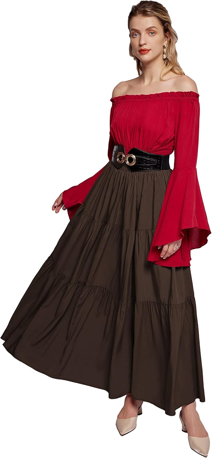 SCARLET DARKNESS Damen Classic Rock S Kaffee, S Kaffee