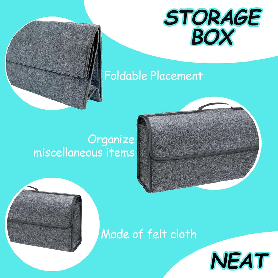 2Stück Kofferraum Organizer, Auto Kofferraum Organizer, Filz Auto box kofferraumtasche Toolbag - Gee
