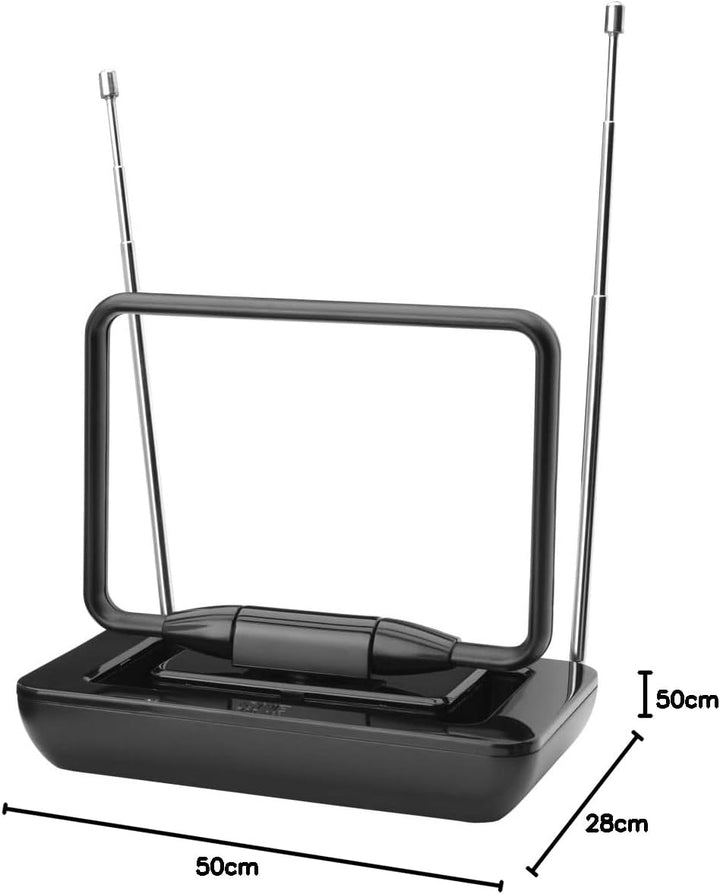 One for All – 3G-4G-5G-blockfilter - DVB-T2 Zimmerantenne Digital-TV in HD Dreh- und kippbar 0 bis 1