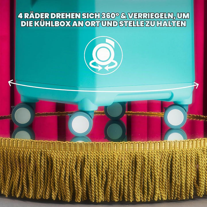 Igloo Tag Along - Passive Kühlbox - MaxCold Isolierung - Für Strand Picknick Spinner 360 Lagune, Spi