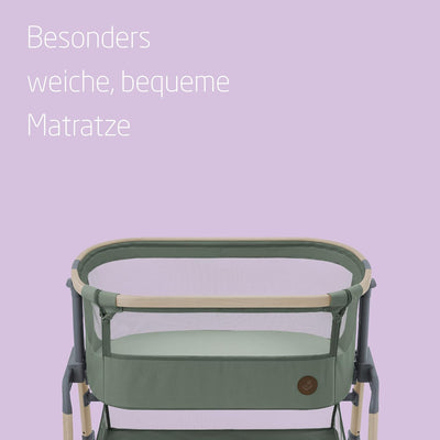 Maxi-Cosi Iora Air Beistellbett Baby, Co-Sleeper mit Allround-Netzgewebe, 0–6 Monate (9 kg), Schauke