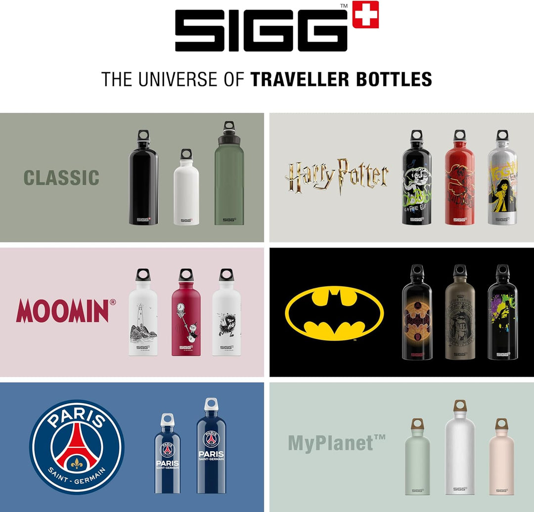 SIGG - Alu Trinkflasche - Traveller - Made in Switzerland - Kohlensäure geeignet - Auslaufsicher - F