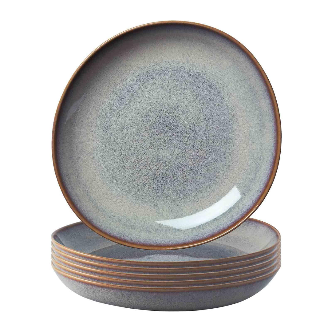 Villeroy & Boch like. by Lave Beige Schalen 6er Set, 27 cm, Flache Schale für Pasta & Suppe, Skandin