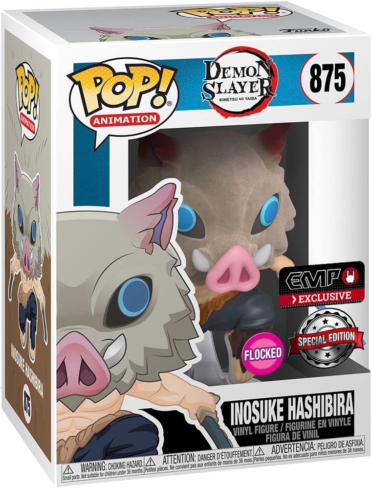 Demon Slayer Inosuke (Chase Edition möglich!) (Flocked) Vinyl Figur 875 Unisex Funko Pop! Standard