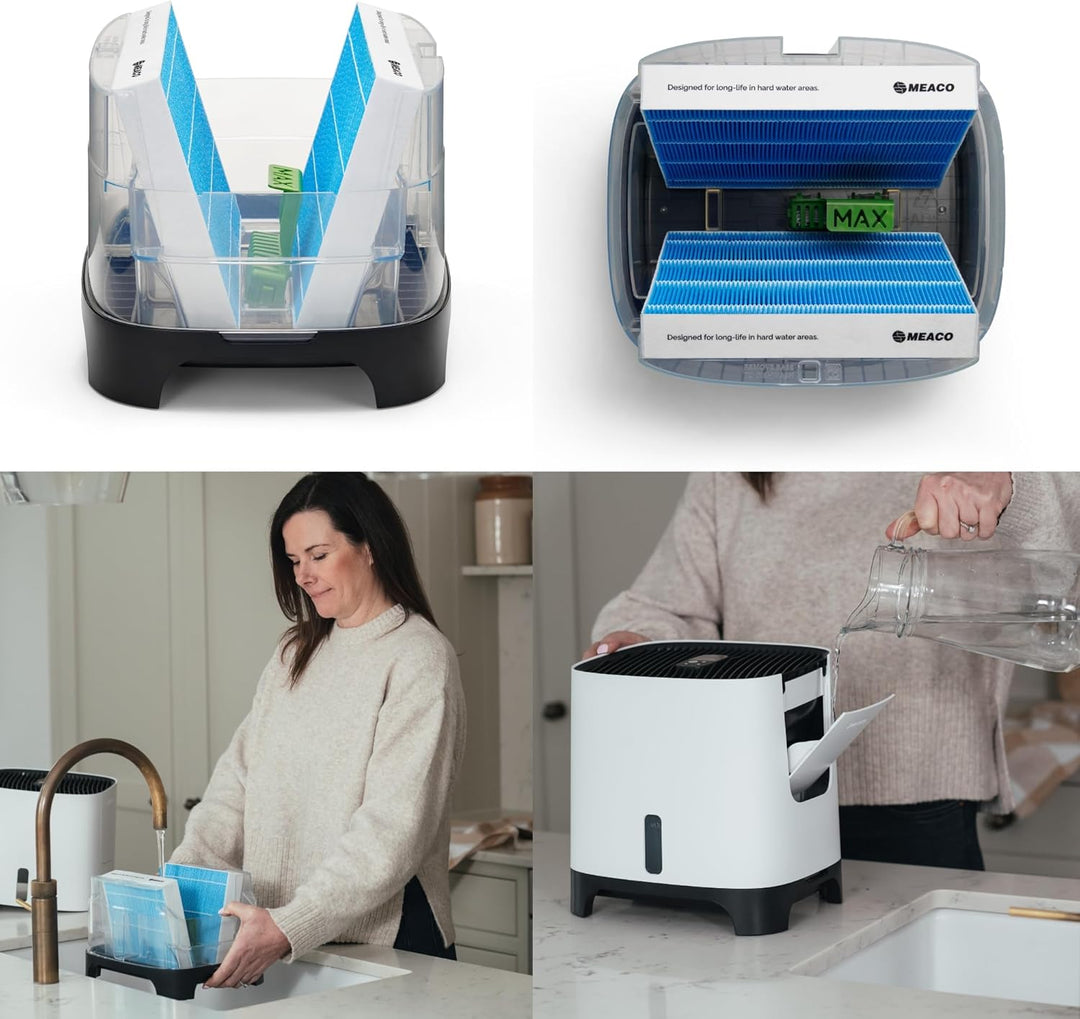 Meaco Armin 300 ml Verdunstungsbefeuchter – Luftbefeuchter Für Räume Bis 44 m², 2,4 L Tank, Geeignet