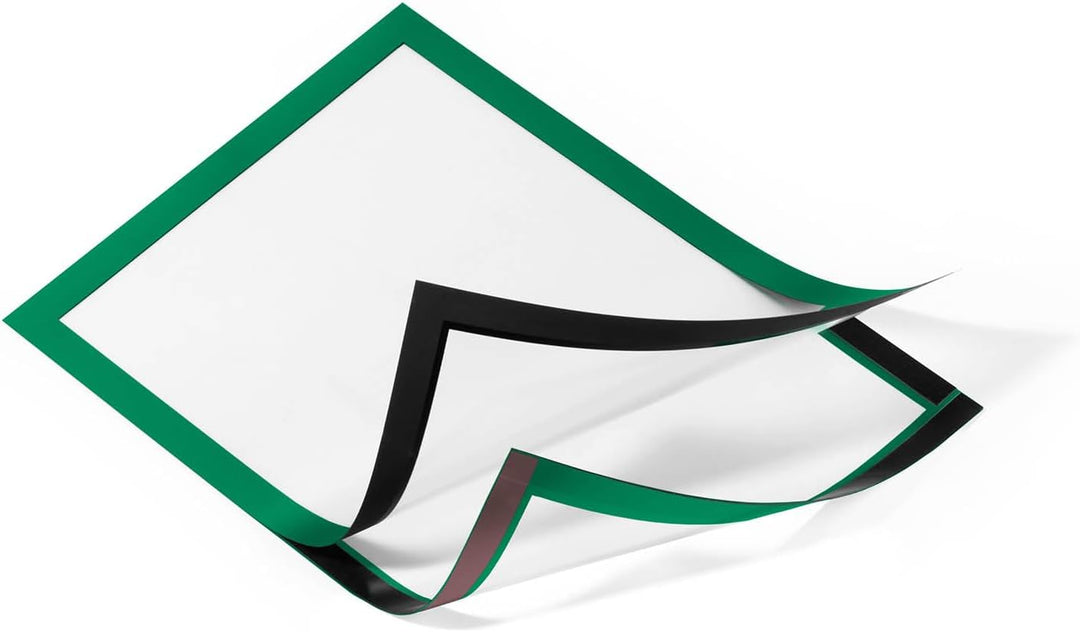 Durable Info-Rahmen Duraframe (A4, selbstklebend mit Magnetverschluss) 10 Stück, grün, 488205 A4 Grü