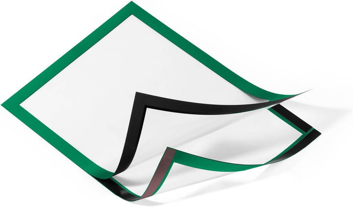 Durable Info-Rahmen Duraframe (A4, selbstklebend mit Magnetverschluss) 10 Stück, grün, 488205 A4 Grü
