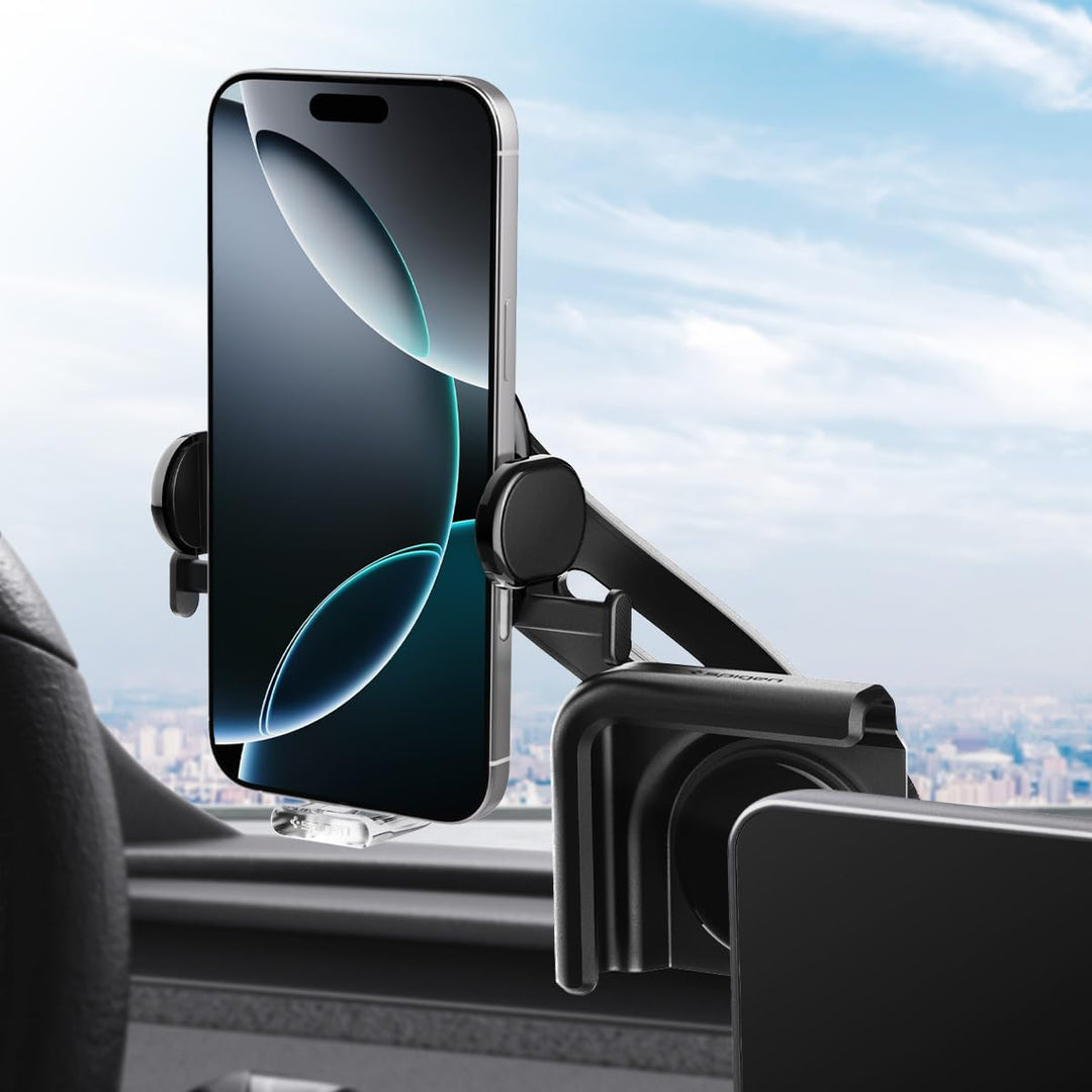 Spigen Tesla Model Y(~Juniper 2026)/3(~Highland 2026)/S/X Universal Handyhalterung【Montage ohne Kleb