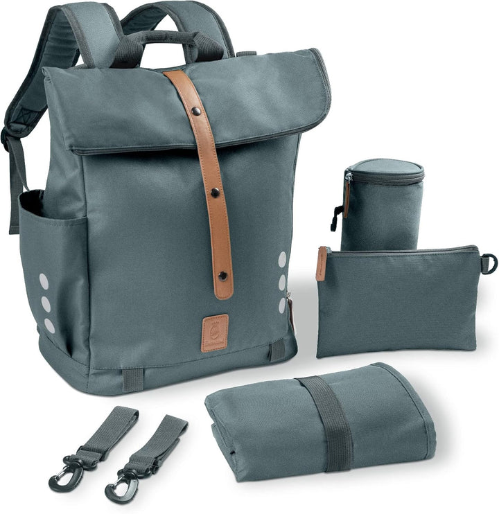 Ehrenkind® Wickeltasche Rucksack | Grosser Wickelrucksack mit Multifunktions-Babytaschen und mobiler