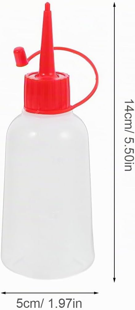 OSALADI 10st Plastikflasche Durchsichtige Leimflaschen Applikatorflasche Mit Schmaler Spitze Flasche