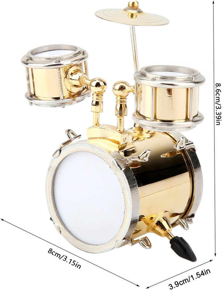 Miniatur-Musikinstrument-Modell, Nachbildung, Schlagzeug, Ornament, Schlagzeuger, Wohnkultur mit Box