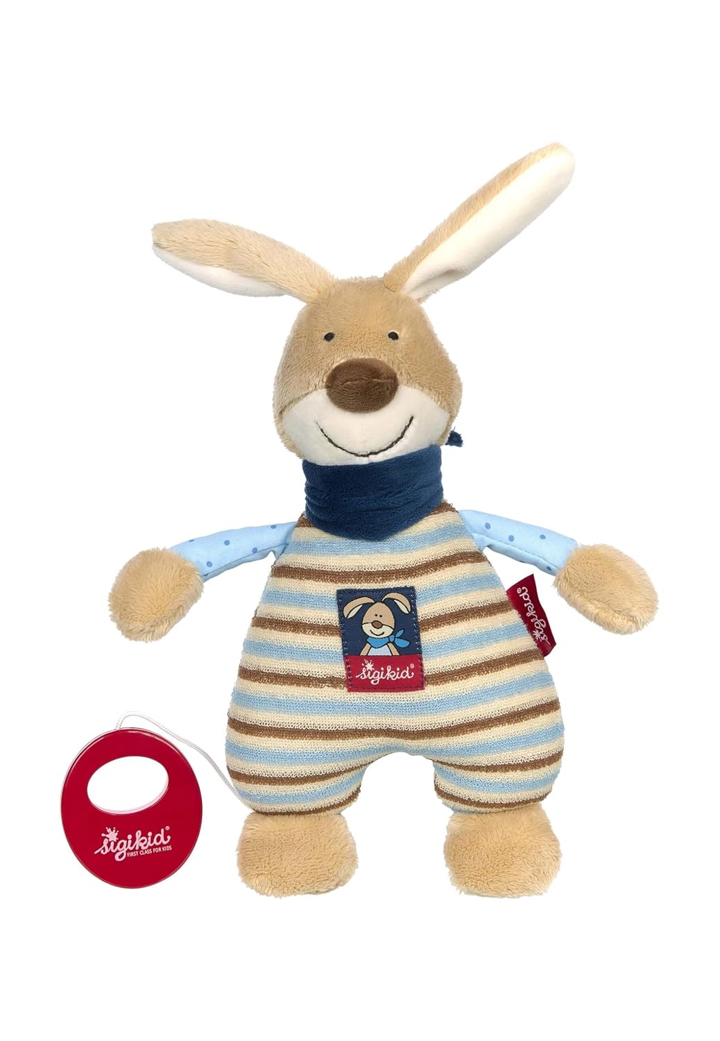 SIGIKID 39265 Spieluhr Semmel Bunny Mädchen und Jungen Babyspielzeug empfohlen ab Geburt blau/beige,