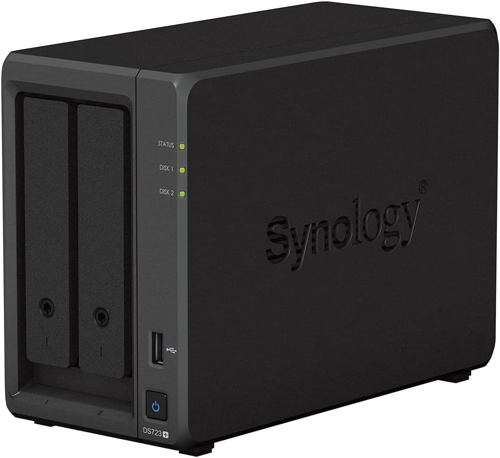 Synology DiskStation DS723+ NAS/Storage Server Tower Ethernet LAN Black R1600