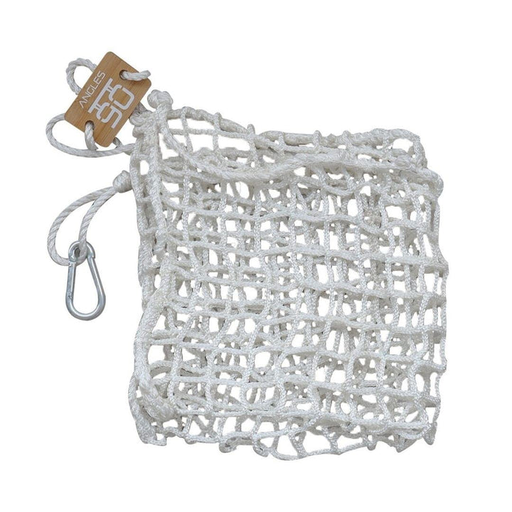 Angles90 Seilnetz für Gewichte - 48 x 48 cm, Weiss - Zum Klettern & Klettertraining - An Klimmzugsta