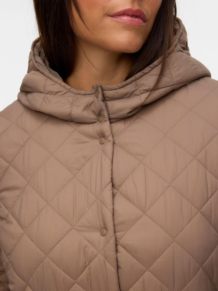 Vero Moda Female Mantel VMHAYLE Steppjacke Fossil XS, Fossil XS