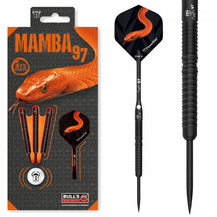 Bull's Mamba M6 Dart, Schwarz, 21 g