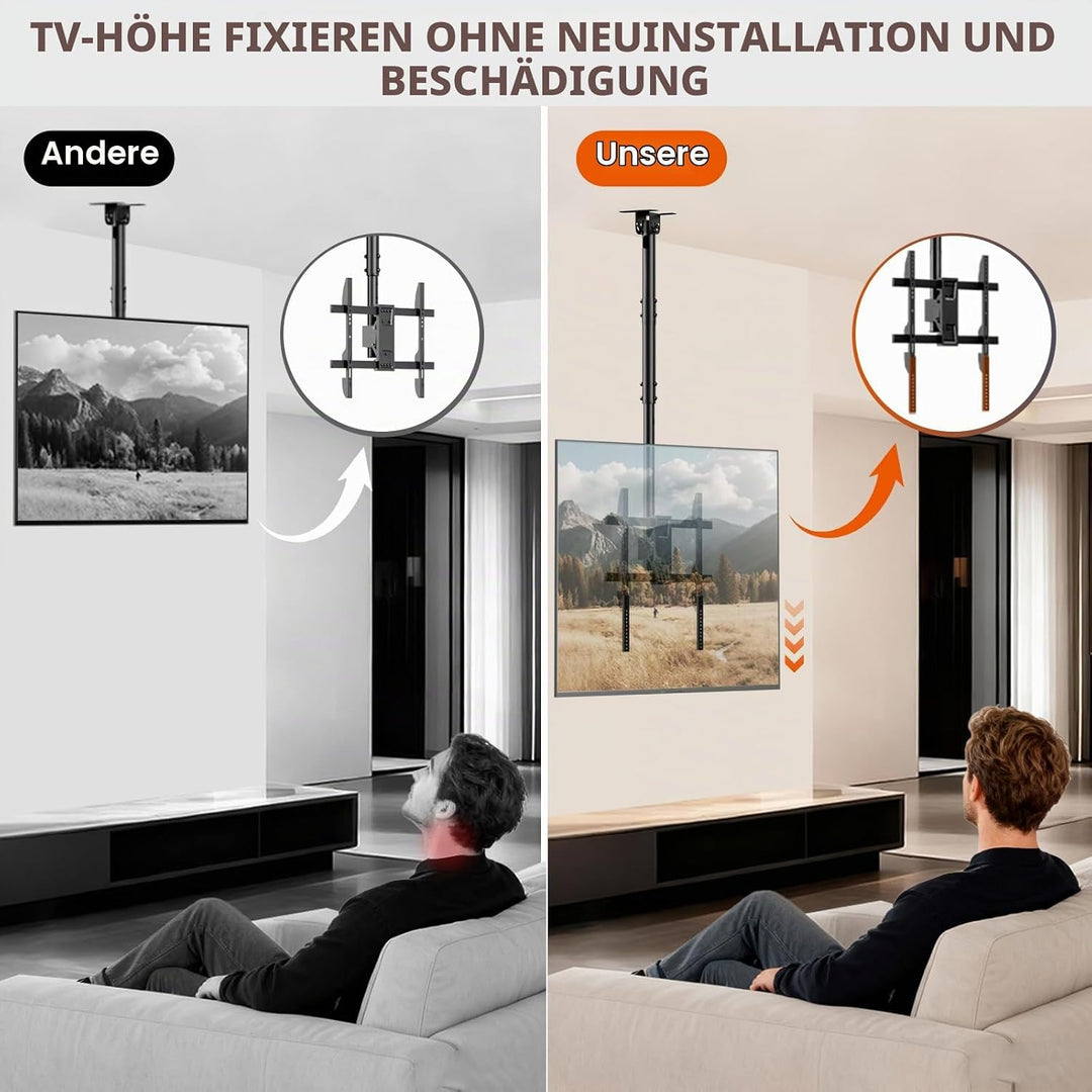 VESA Adapter Verlängerungsplatten für TVs mit niedrig positionierten VESA-Bohrungen, Erweiterungs Ki