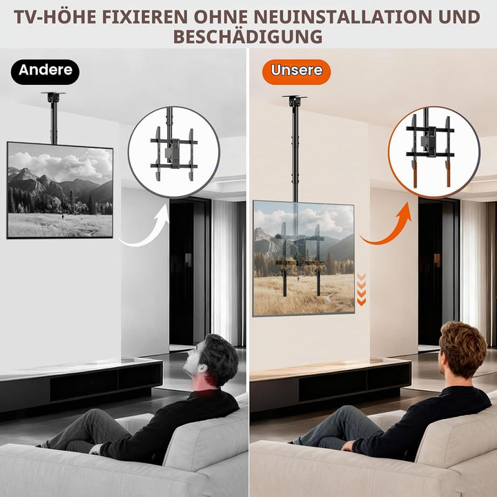 VESA Adapter Verlängerungsplatten für TVs mit niedrig positionierten VESA-Bohrungen, Erweiterungs Ki