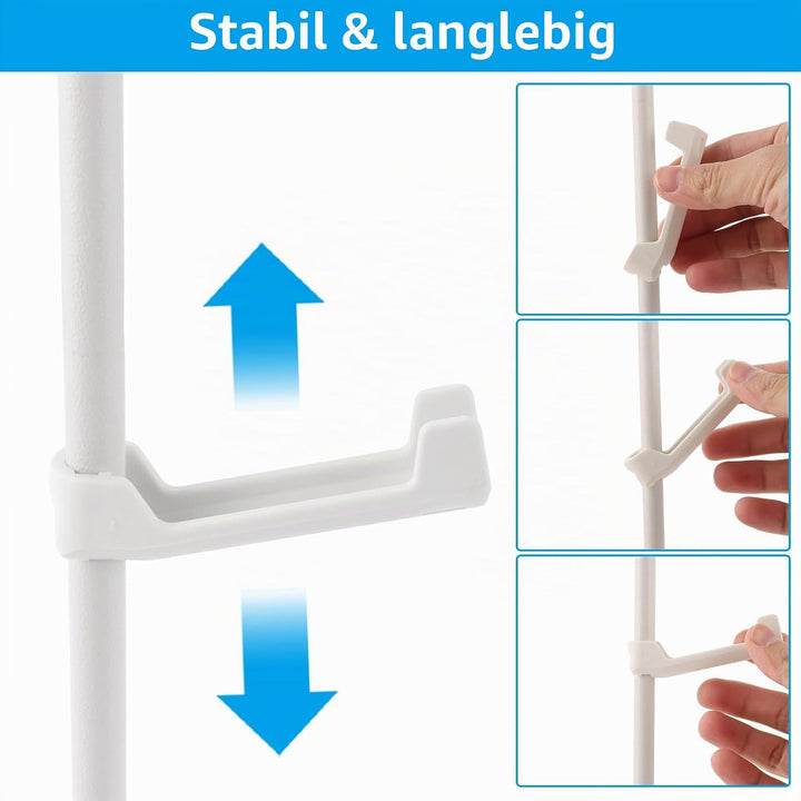 2er-Set Staffelei Stand, 160 cm Höhe Metall Poster Staffelei, Verstellbares Stativ Tisch Kunst Leinw