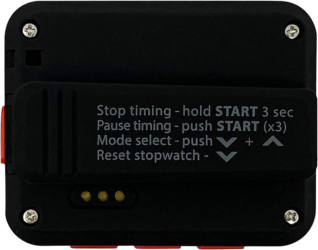 Gymboss Charge Intervall-Timer und Stoppuhr (Schwarz/Rot), Schwarz/Rot