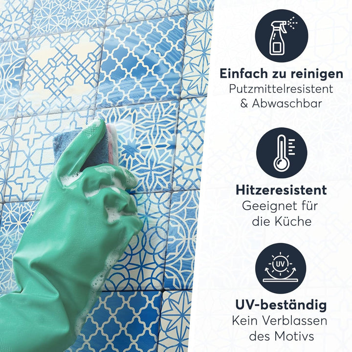 CREATISTO Mosaik-Fliesen Fliesensticker Fliesenfolie - Klebe Folie für Wandfliesen I Stickerfliesen