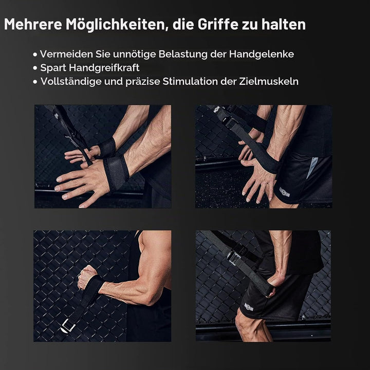 INNSTAR Einhandgriff Kabelzug Griffe für Widerstandsbänder, Ideal für Home Gym Seilzug Fitness Kraft