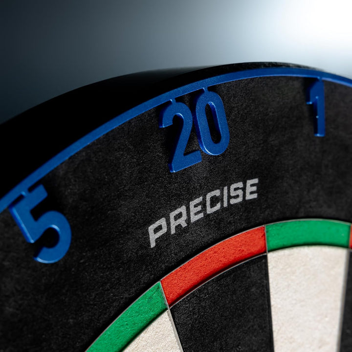 Dartboard Endorphine - Premium Dartboard mit One Piece Zahlenring - 18 Farben - Dartscheibe Nummernr