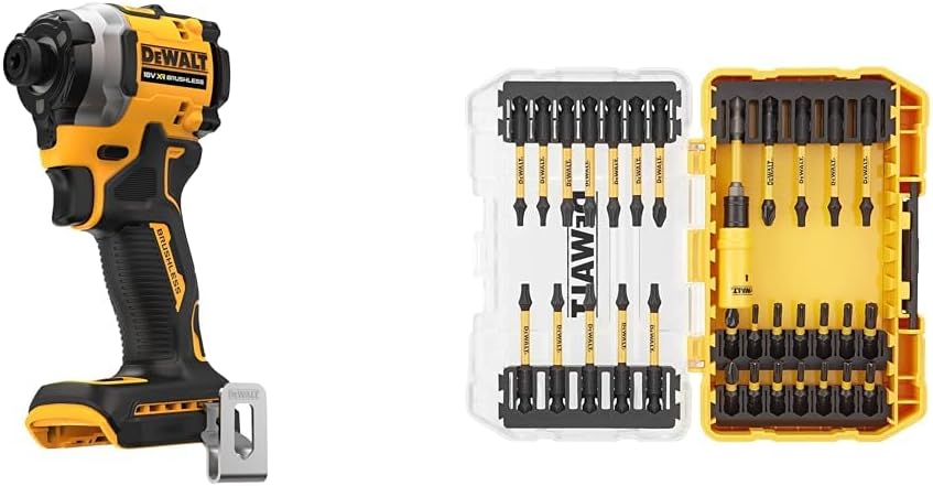 DEWALT DCF850N-XJ power screwdriver/impact driver 1/4 18V Black Yellow & DT70745T Zubehör für Elektr