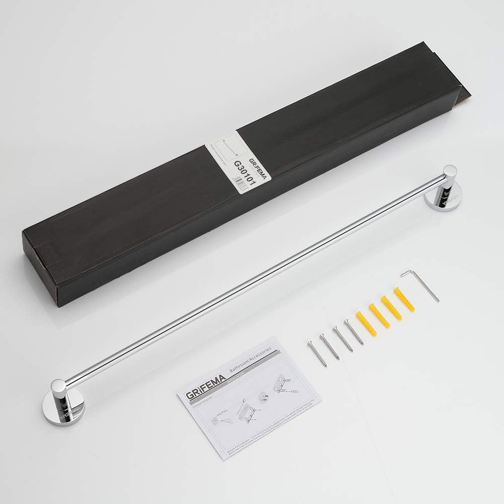 GRIFEMA IBIZA - G30101 | Wandmontage Bad Accessoires - Handtuchhalter aus Messing (60 CM) | Universa