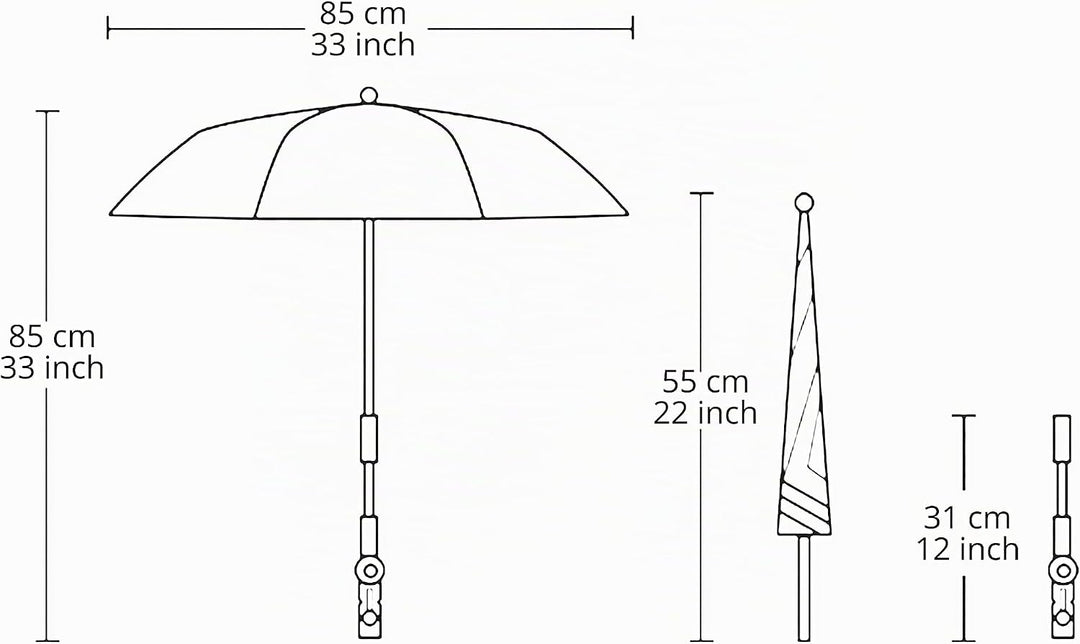 Stativschirm, blockiert Regen/Sonnenlicht für Fotografieren/Filmen im Freien oder Schattierung für F