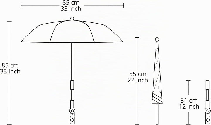 Stativschirm, blockiert Regen/Sonnenlicht für Fotografieren/Filmen im Freien oder Schattierung für F