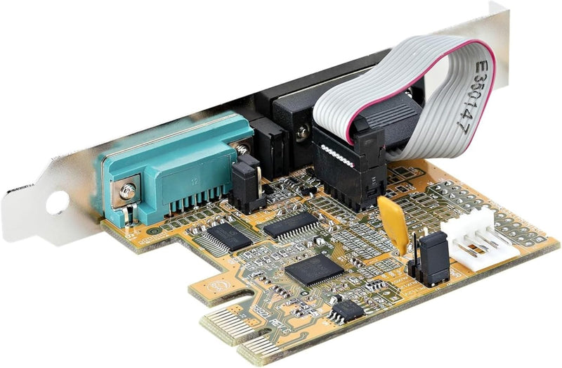 StarTech.com 2 Port PCI Express Serielle Schnittstellenkarte, PCIe auf RS232 (DB9) Karte, Serielle A