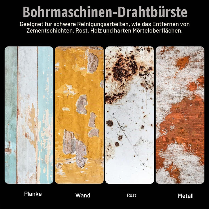 Schleifbürsten: 120 Körnung, 100mm Breite - 120mm Ø | Schleifwalze geeignet, Nylonbürste für Satinie