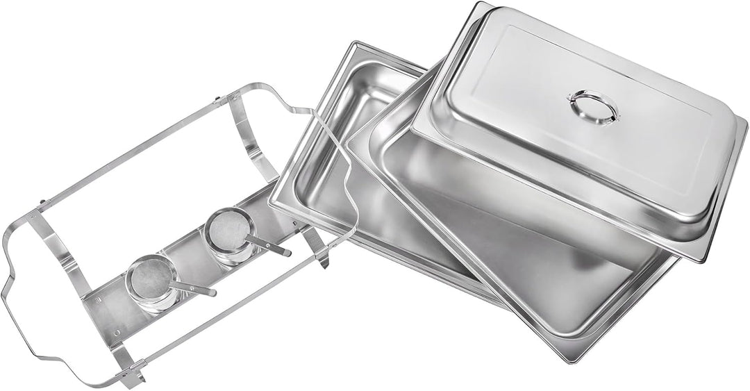 GN-Chafing Dish Speisewärmer Komplettset 1/1 inkl. Gestell mit Tragegriffen und Deckelhalterung, Was