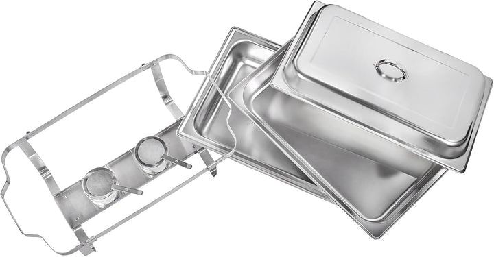 GN-Chafing Dish Speisewärmer Komplettset 1/1 inkl. Gestell mit Tragegriffen und Deckelhalterung, Was
