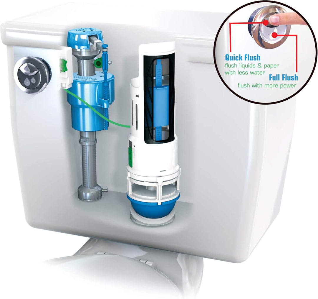Danco HYR460 Hydroright HyrdroRight Universal Water-Saving Toilet Repair Kit with Dual Flush Valve,