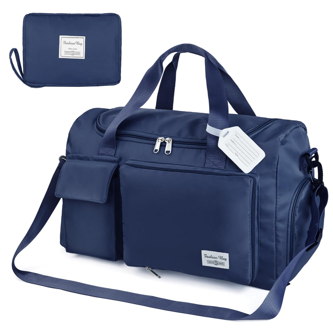 Flintronic 35L Faltbare Reisetasche Gepäcktasche Grosse Weekender Übernachtungstasche Urlaubstasche