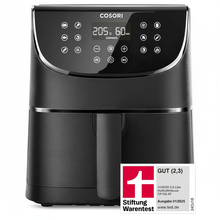 COSORI Heissluftfritteuse 5,5L XXL Friteuse Heissluft Fritteusen ohne Öl, Airfryer mit Digitalem LED