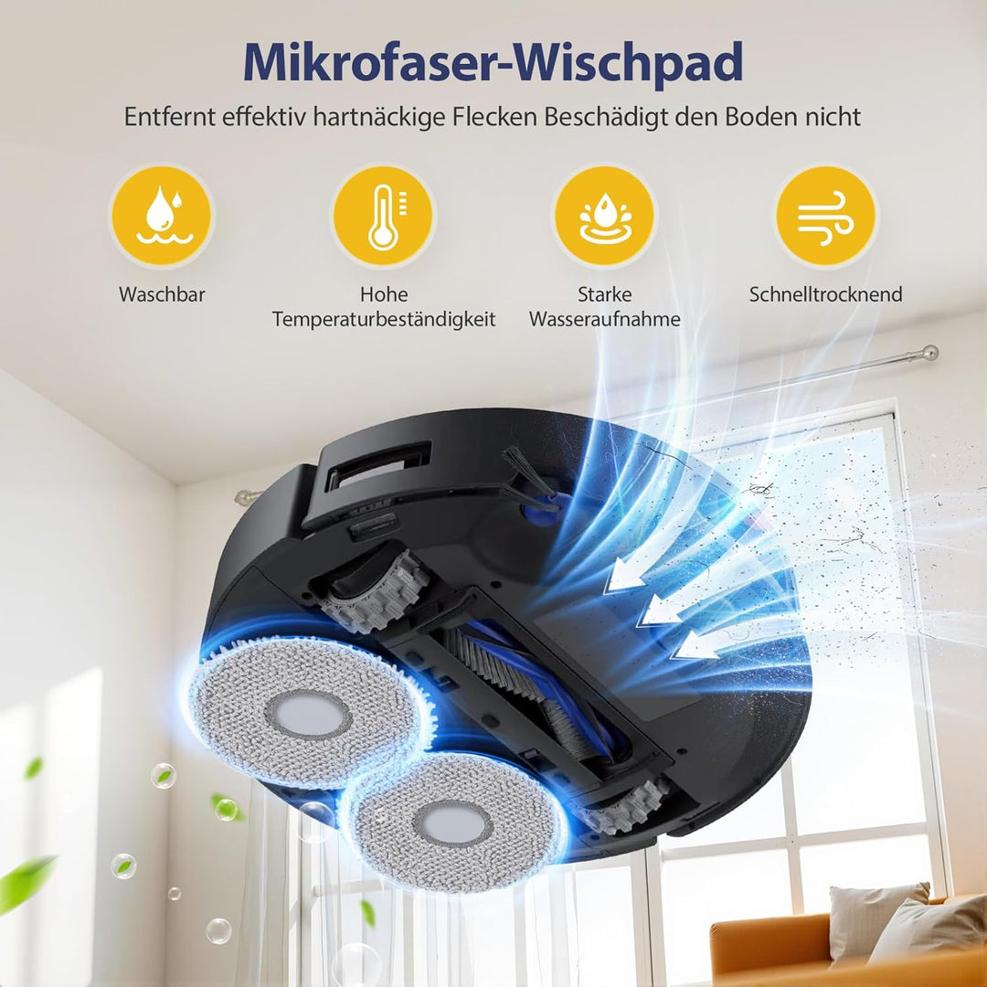 23 Stück Zubehörset für ECOVACS DEEBOT T30C Omni/ T30C Omni Gen2 Saugroboter, 2 Hauptbürste,6 Staubb