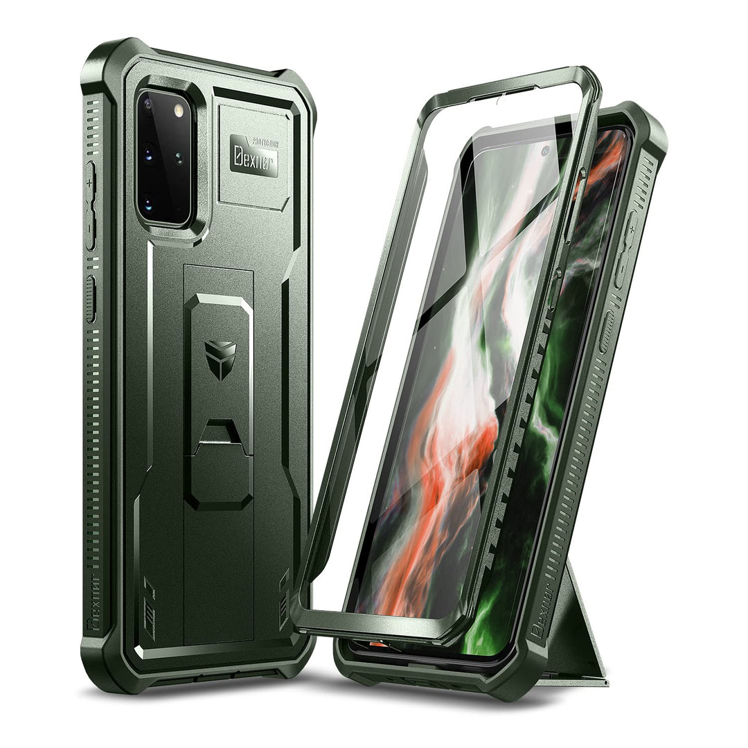 Dexnor Hülle Samsung Galaxy S20+ Plus 5G, eingebauter Displayschutz und Ständer, strapazierfähig, Mi