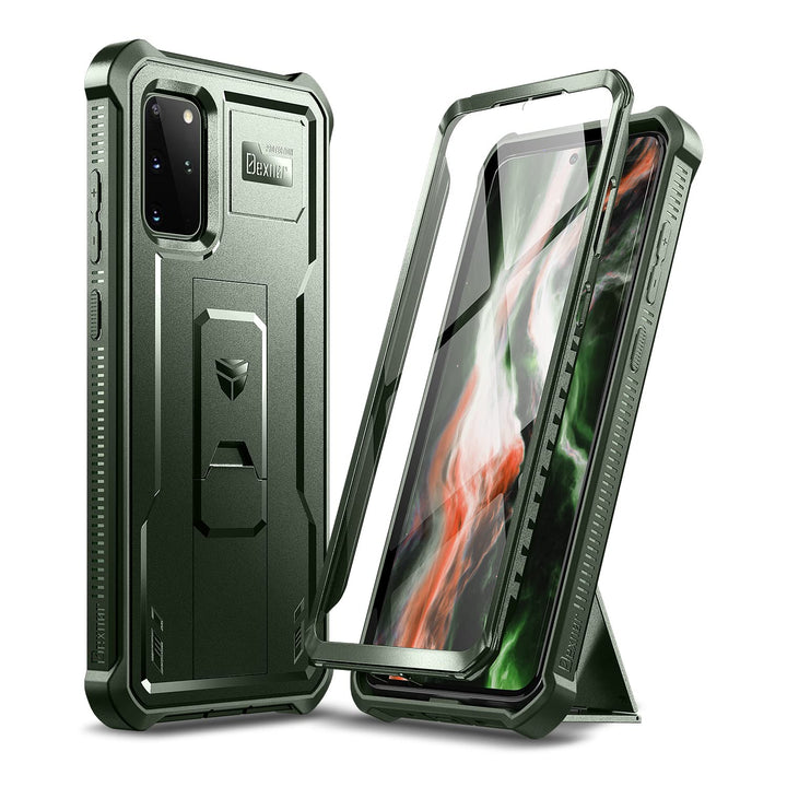 Dexnor Hülle Samsung Galaxy S20+ Plus 5G, eingebauter Displayschutz und Ständer, strapazierfähig, Mi
