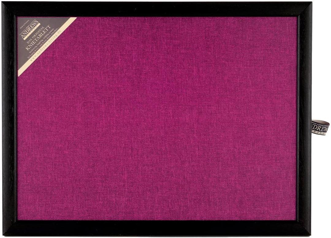 Knietablett mit Kissen Uni Rosa