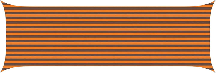 vidaXL Sonnensegel Orange und Braun 6 x 2 m 100% Polyester Oxford, Outdoor Schatten, UV-beständig, r