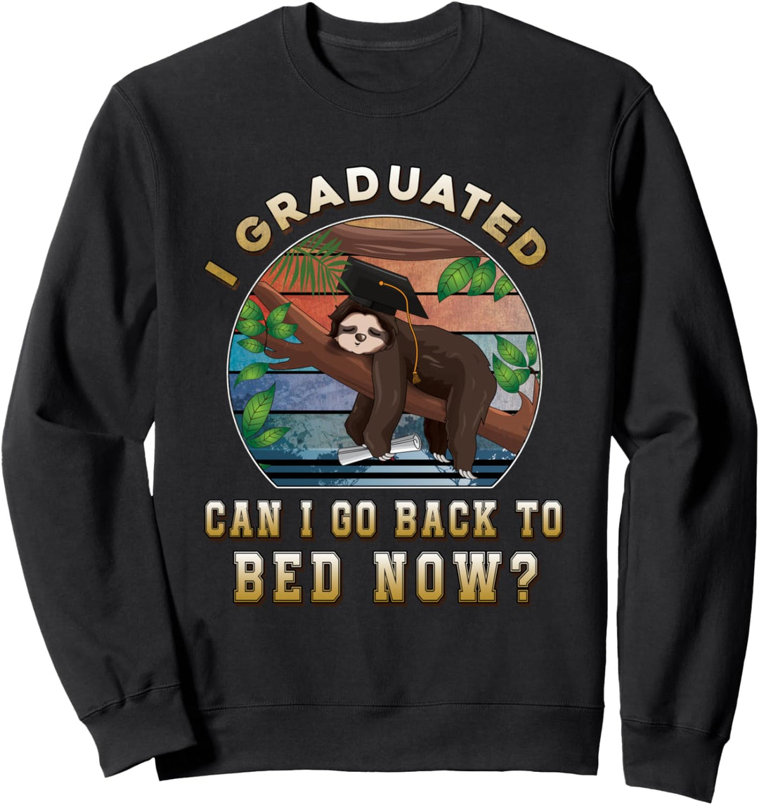 Class of 2024 Senior Graduation Gift Can I Go Back to Bed Sweatshirt